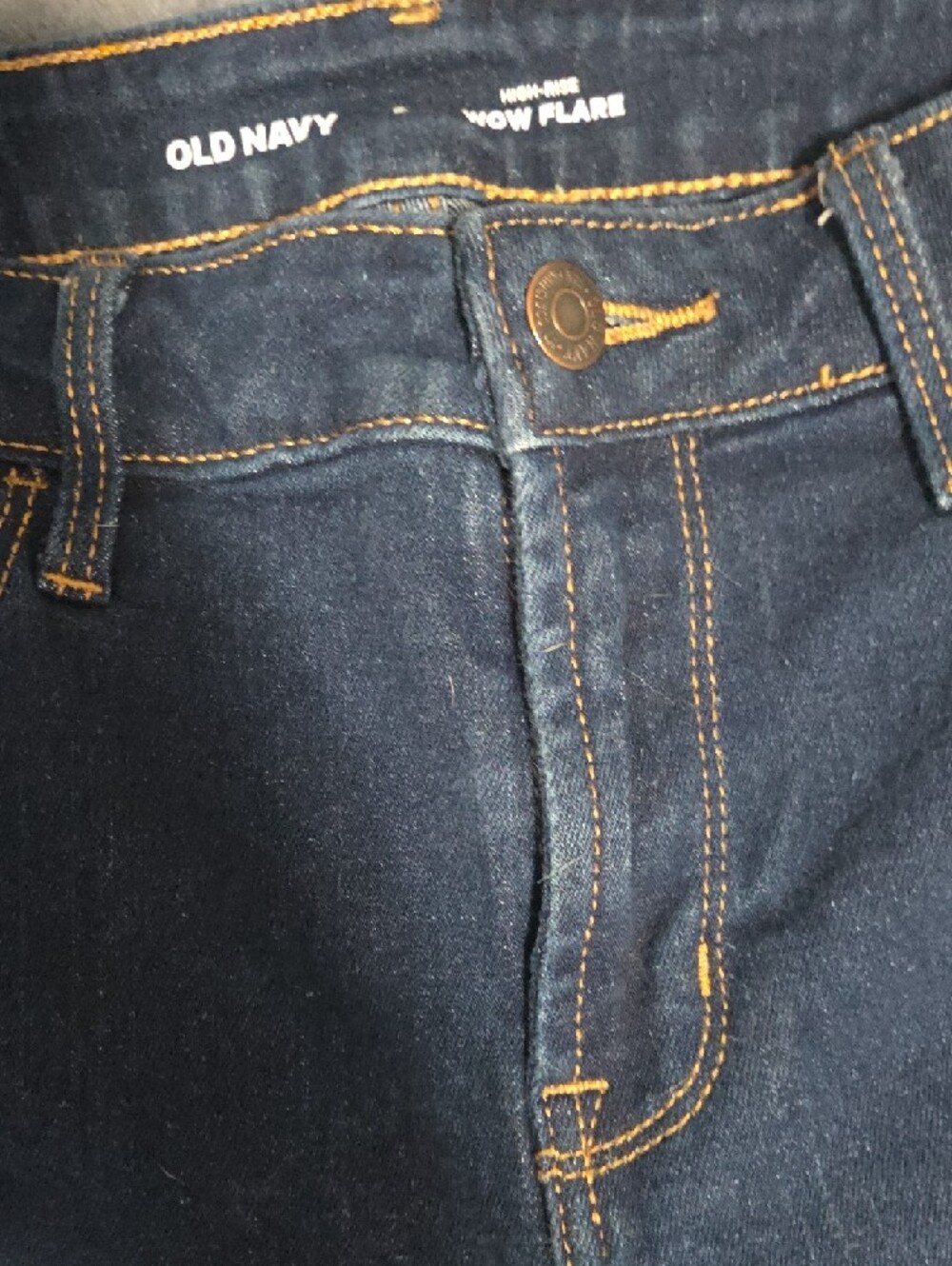 Old Navy Indigo Flare Leg Jeans - Picture 3 of 8